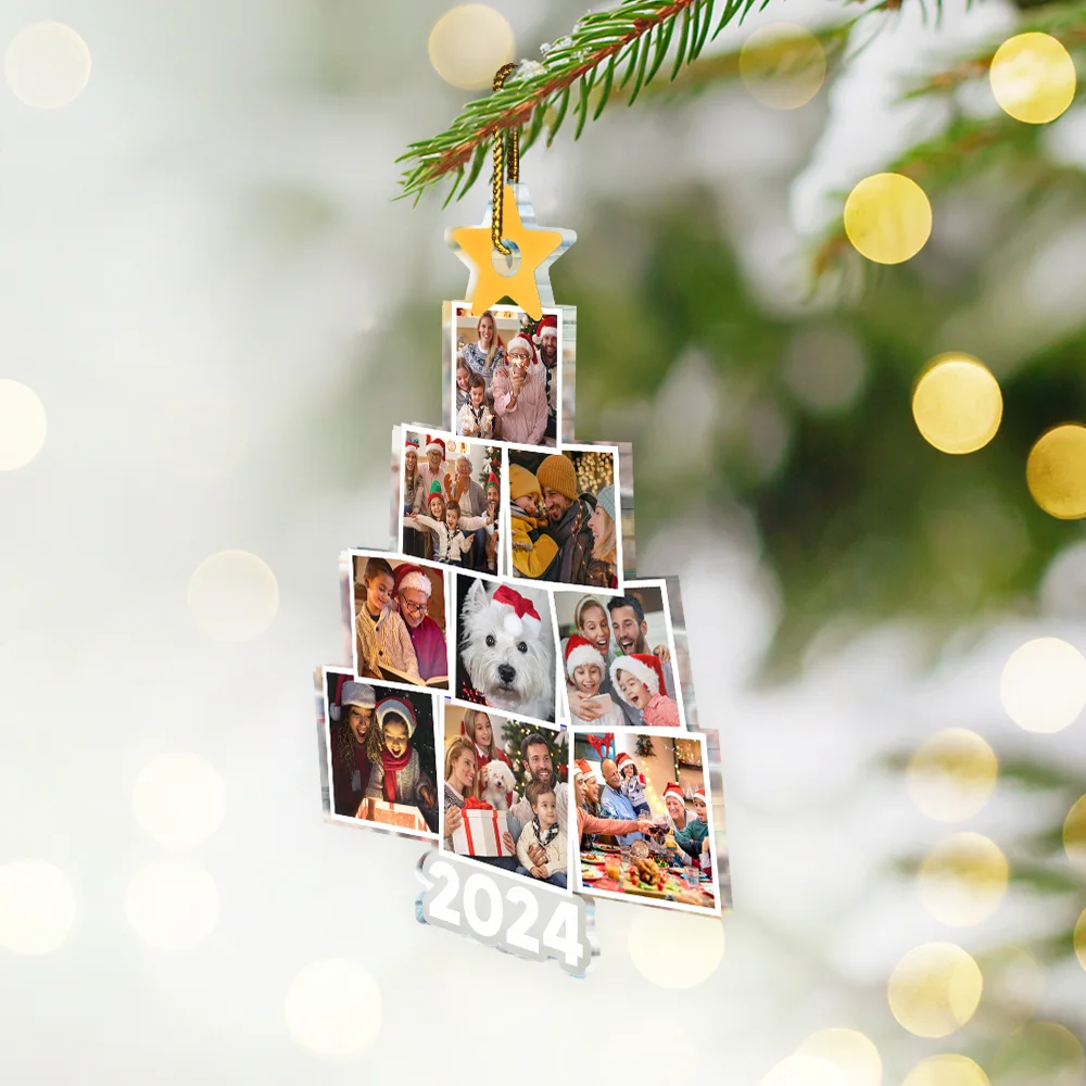 Custom Family Photo - Gift For Family - Personalized Custom Shaped Acrylic Ornament - Image 2