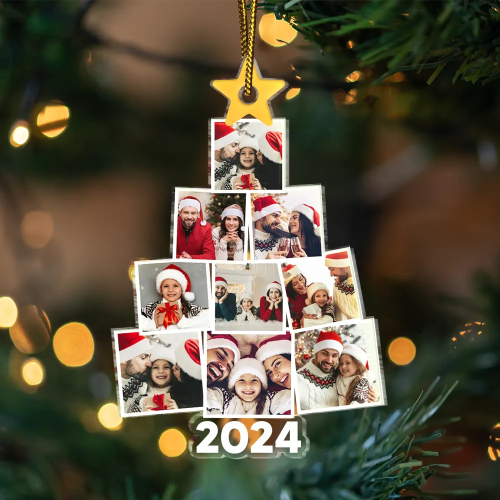Custom Family Photo - Gift For Family - Personalized Custom Shaped Acrylic Ornament - Image 3