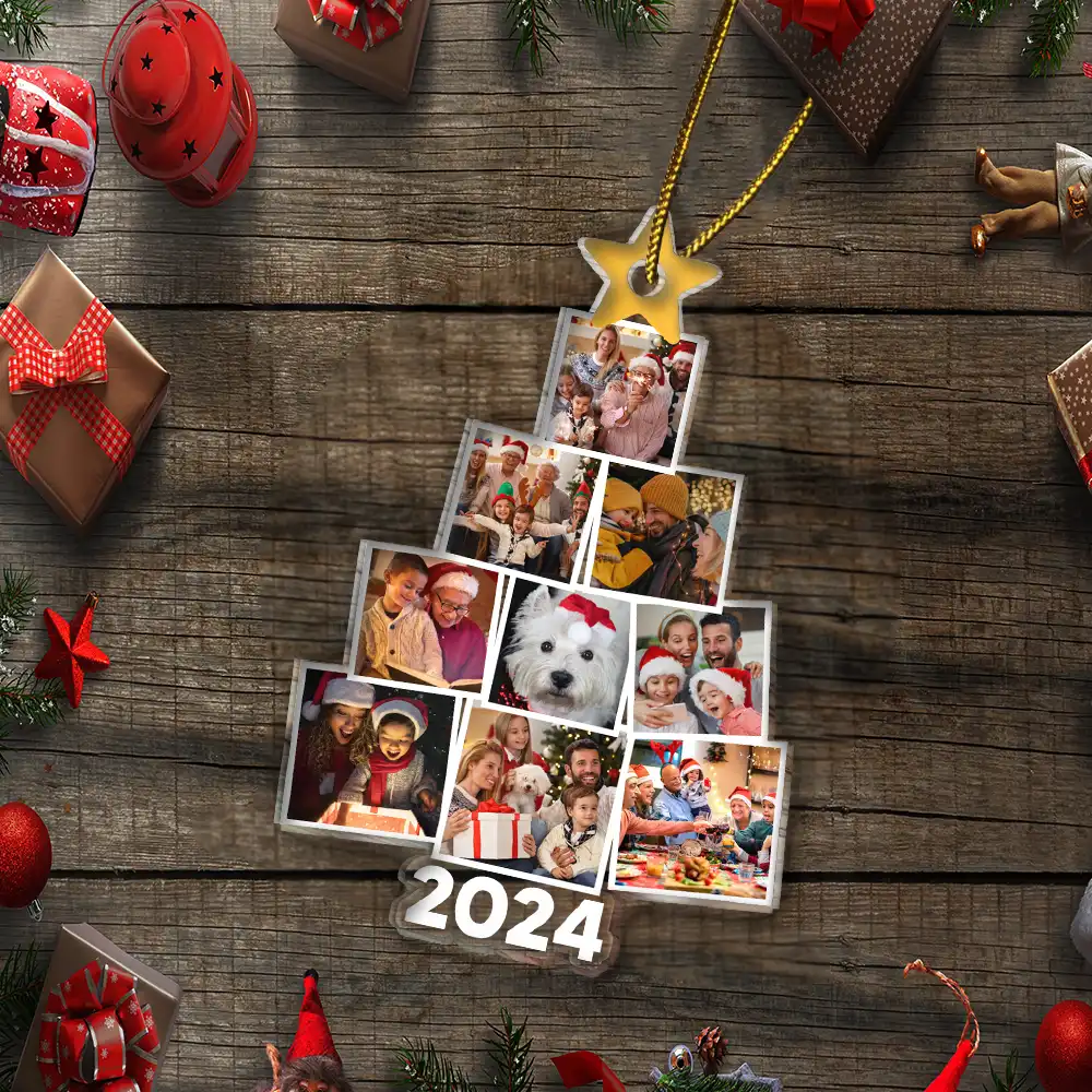 Custom Family Photo - Gift For Family - Personalized Custom Shaped Acrylic Ornament - Image 5