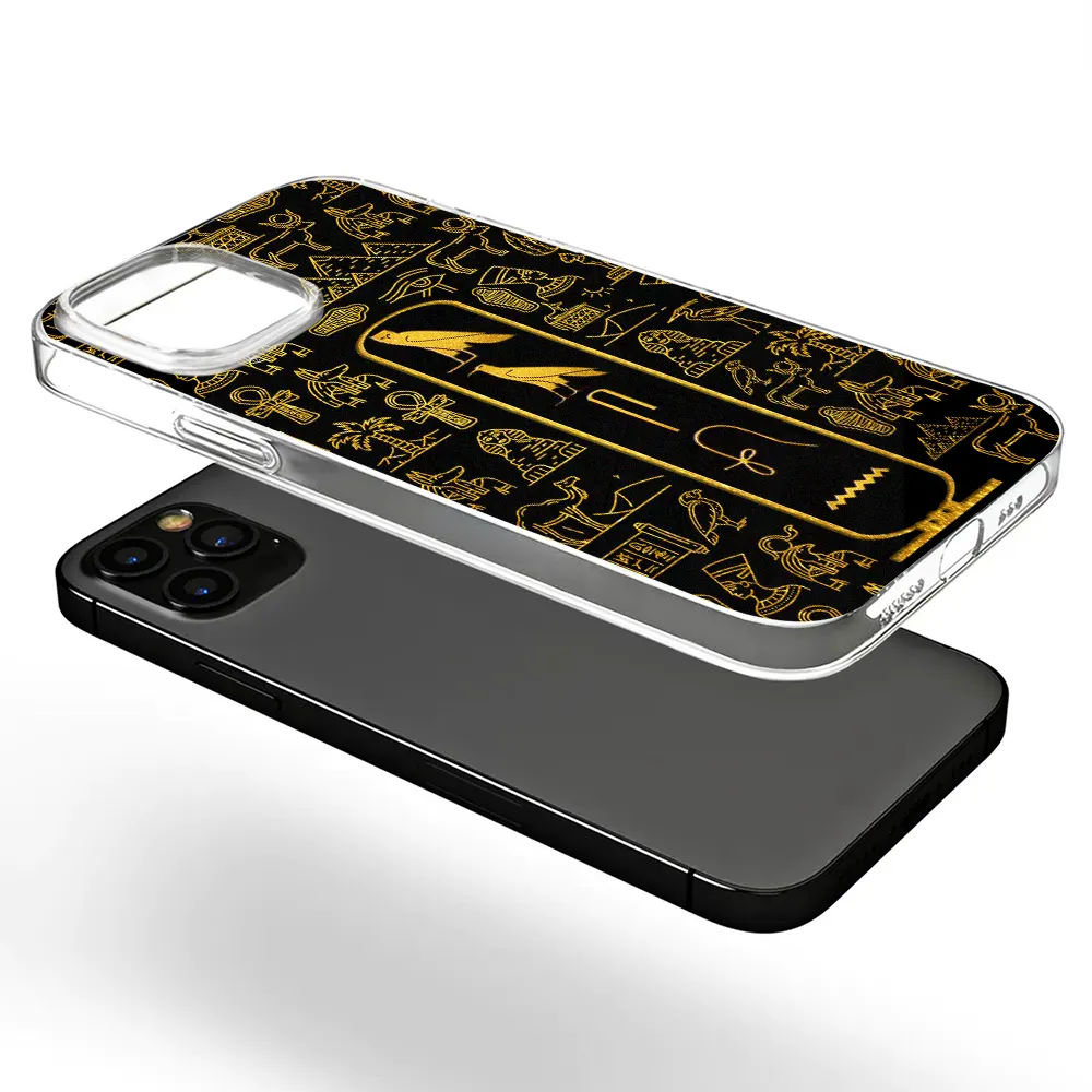 Custom Name In Egyptian Hieroglyphic Cartouche - Personalized Clear Phone Case - Image 5