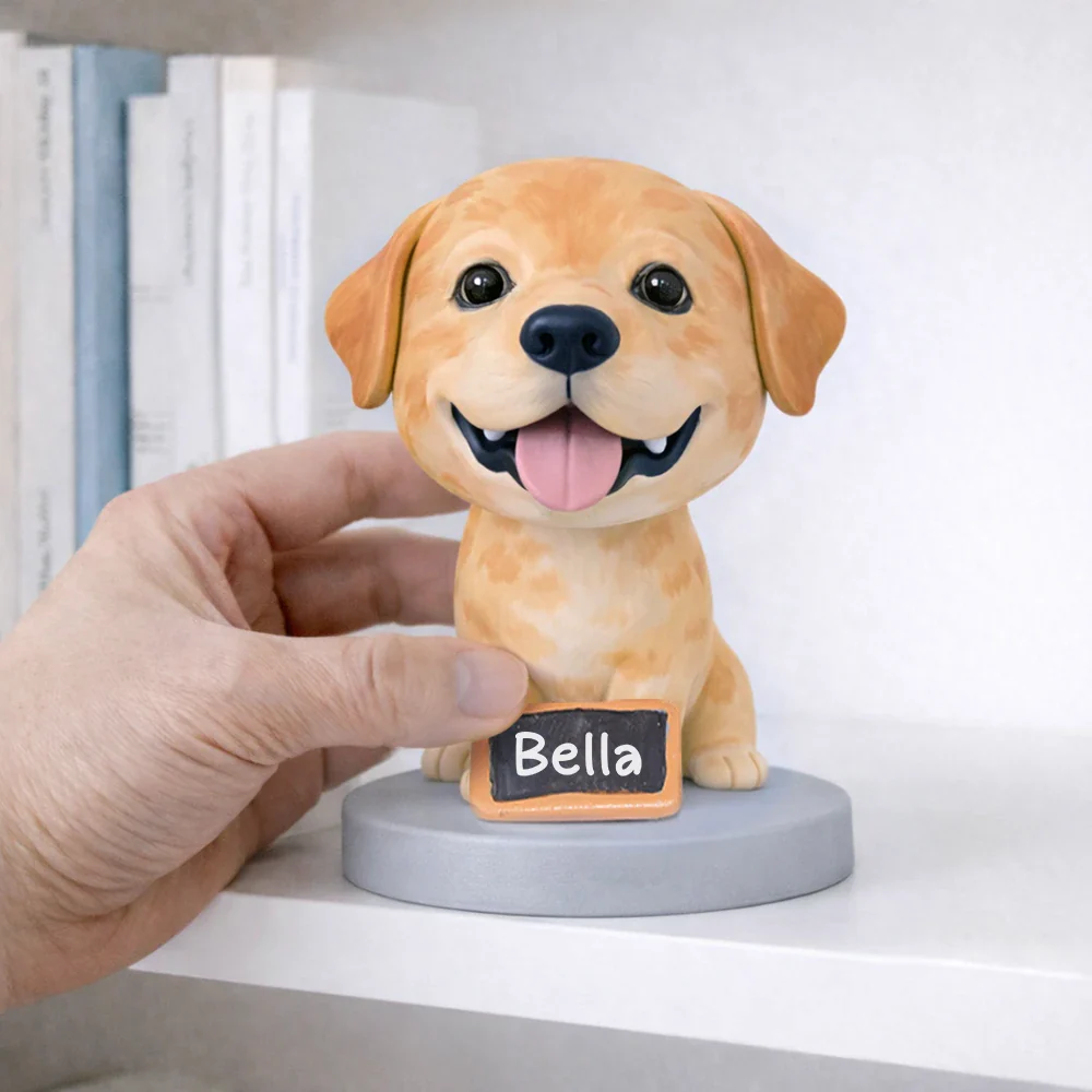 Custom Pet Bobblehead Full Body Figurine With Nameplate For Pet Moms Pet Dads - Personalized Bobblehead - Image 3