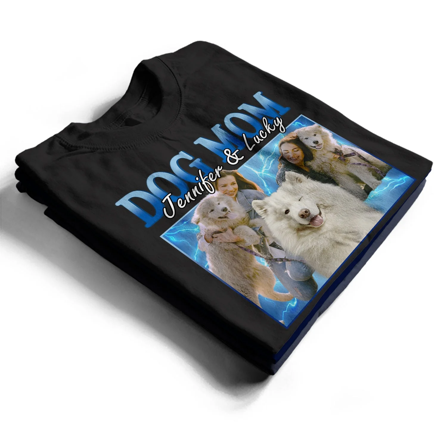 Custom Photo 90s Retro Vintage - Birthday, Anniversary Gift For Dog Mom, Cat Dad, Pet Lover - Personalized T Shirt - Image 3