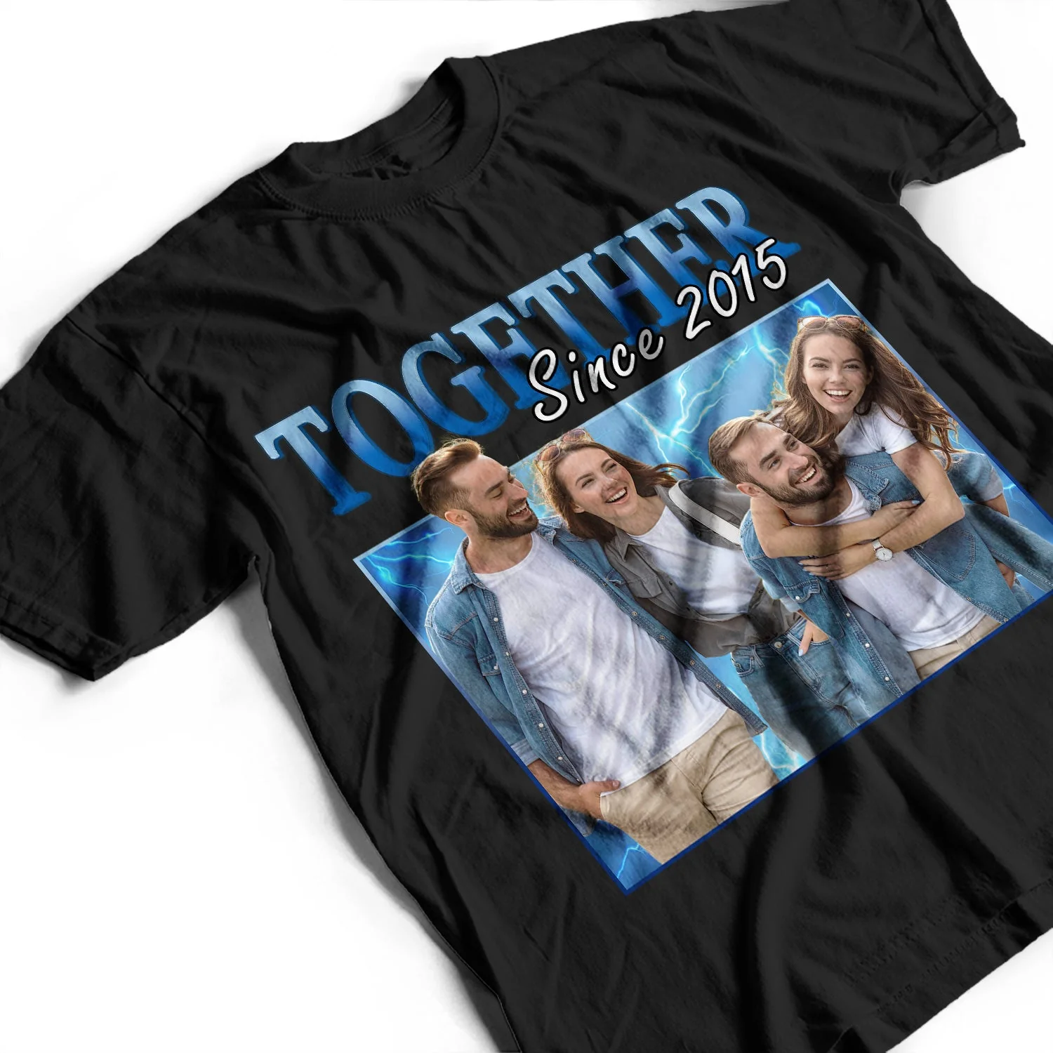Custom Photo 90s Retro Vintage - Birthday, Anniversary Gift For Spouse, Husband, Wife, Couple - Personalized T Shirt - Image 3