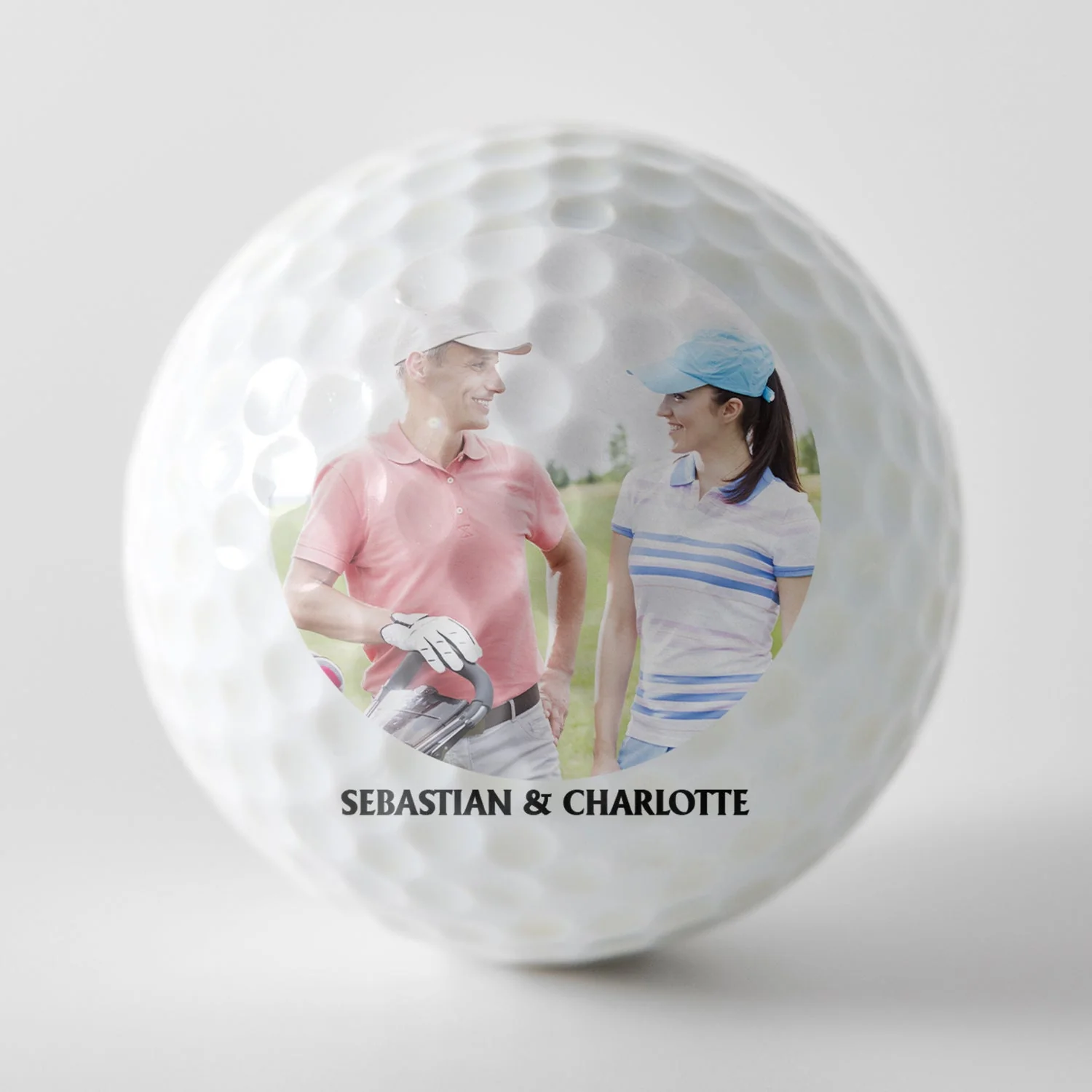 Custom Photo A Great Golfer And The Best Score Of His Life Live Here - Gift For Couples - Personalized Golf Ball - Image 3
