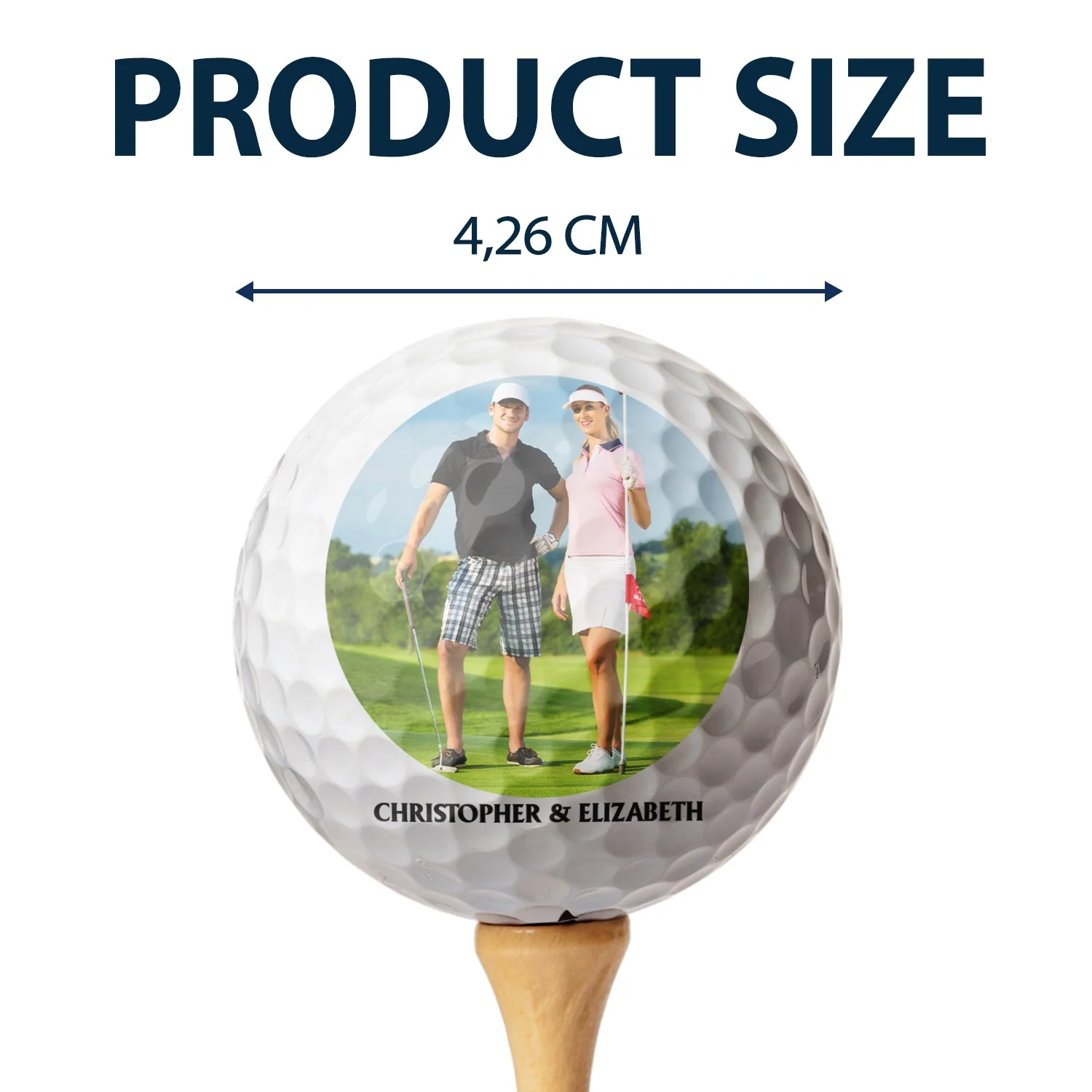 Custom Photo A Great Golfer And The Best Score Of His Life Live Here - Gift For Couples - Personalized Golf Ball - Image 4
