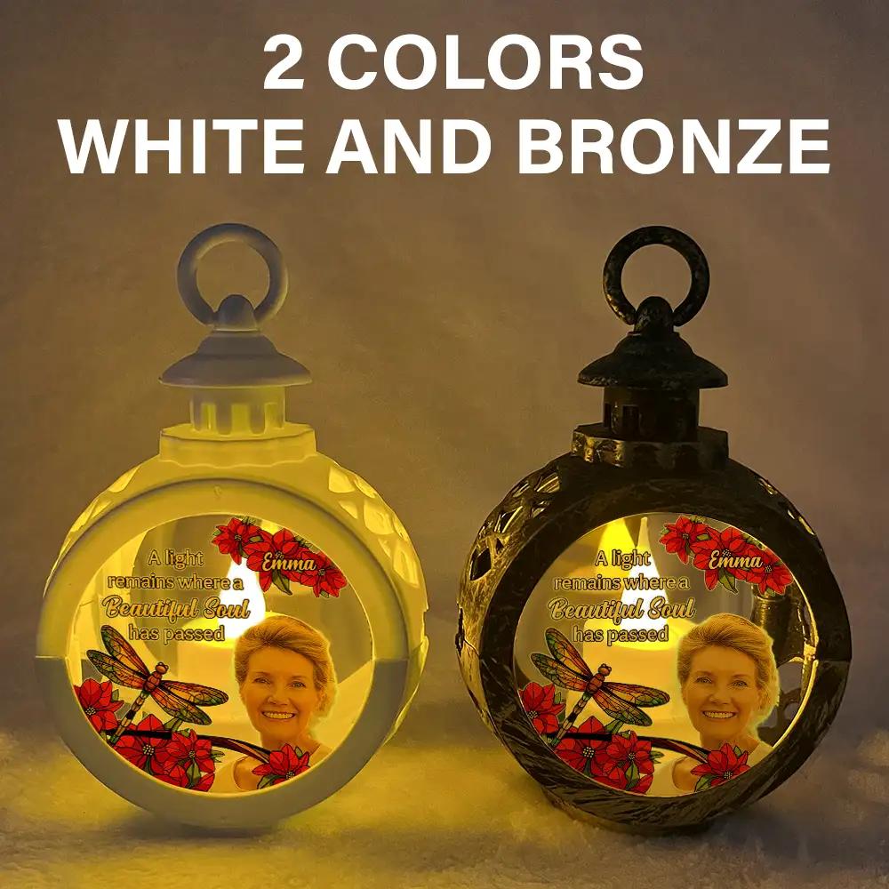 Custom Photo A Light Remains Where A Beautiful Soul Has Passed - Personalized Candlelight Lantern Ornament - Image 6