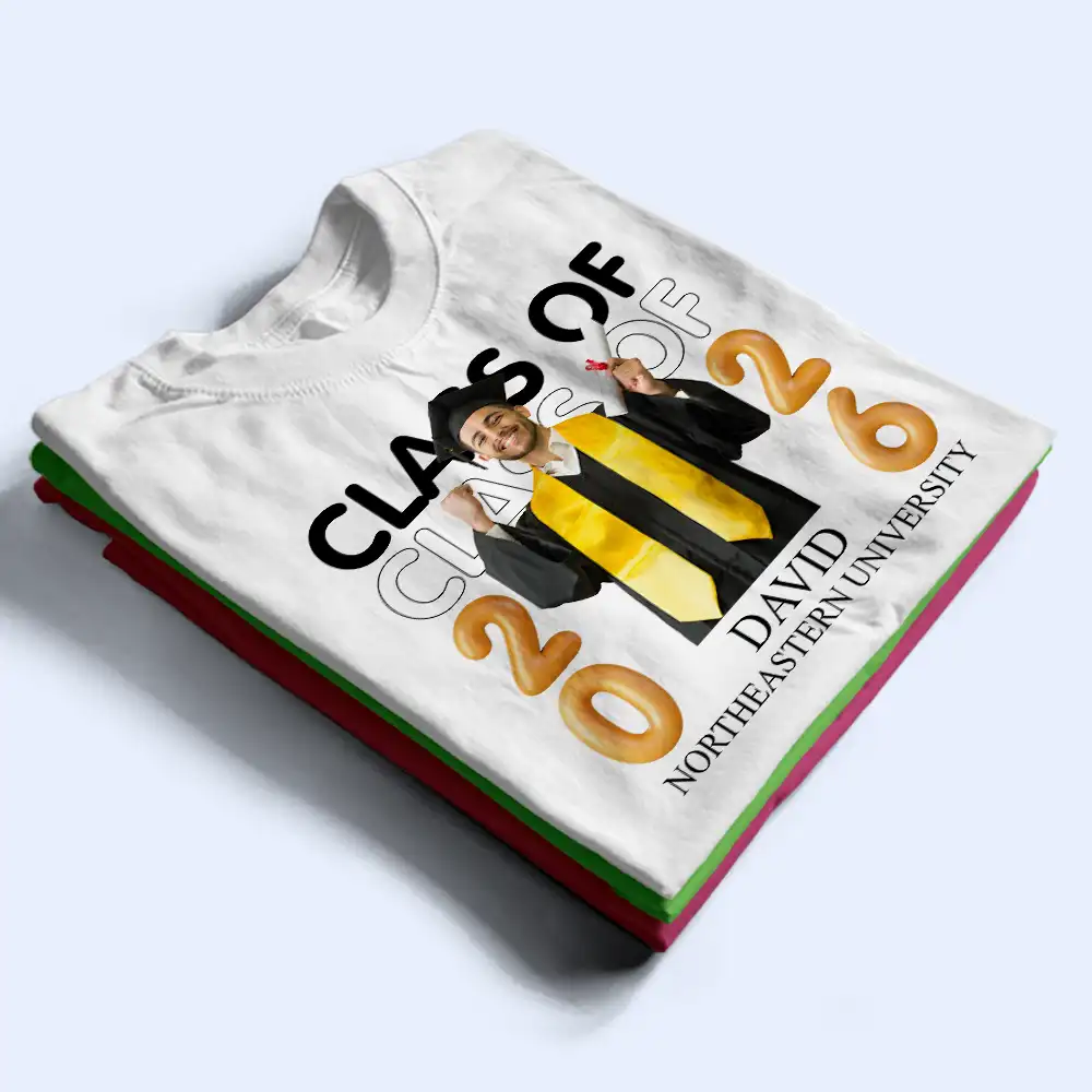 Custom Photo A New Chapter Begins Graduation - Personalized T Shirt - Image 4