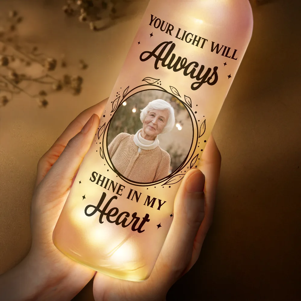 Custom Photo A Star In The Heavens - Personalized Bottle Light - Image 3