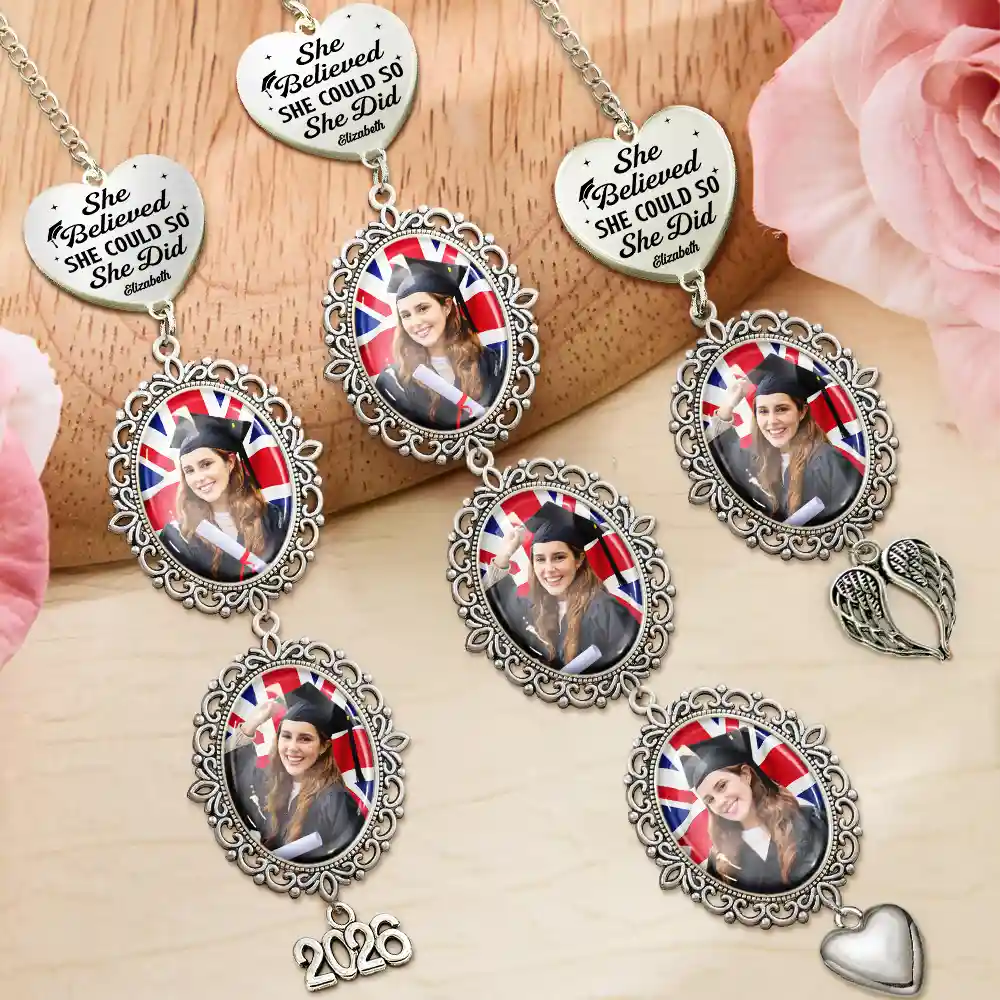 Custom Photo All The Hassle For A Tassel - Personalized Graduation Tassel Charm - Image 2
