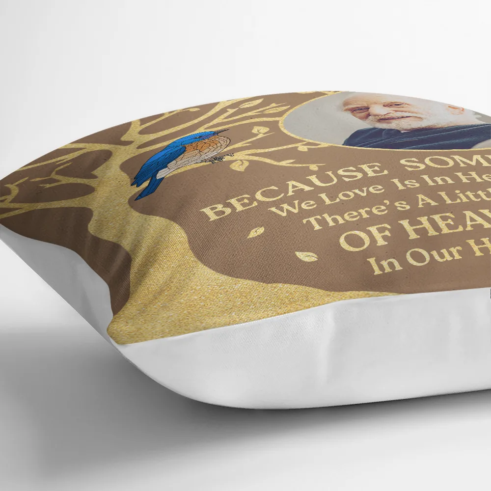 Custom Photo Although You Cannot See Me Memorial - Personalized Pillow - Image 3