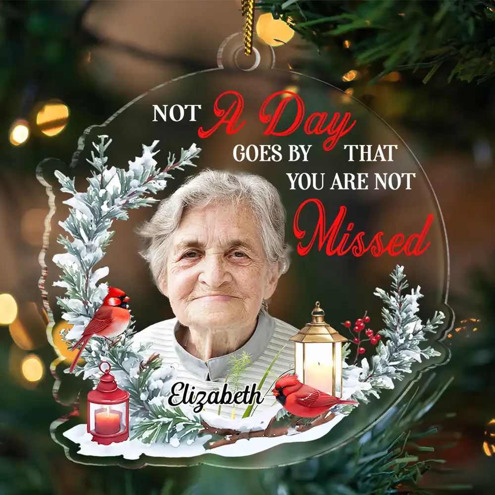 Custom Photo Although You Cannot See Me - Personalized Custom Shaped Acrylic Ornament - Image 4