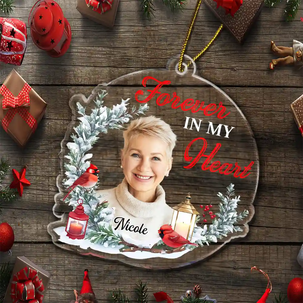 Custom Photo Although You Cannot See Me - Personalized Custom Shaped Acrylic Ornament - Image 6
