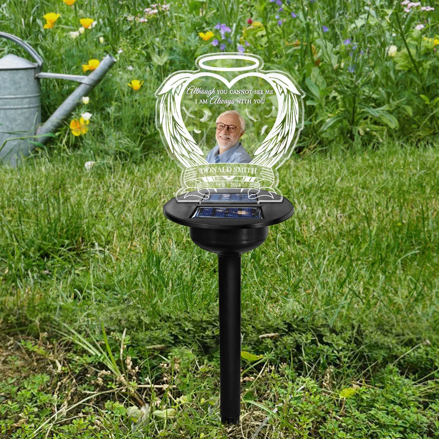 Custom Photo Always Shine In My Heart - Loving, Memorial Gift For Family, Siblings, Friends - Personalized Solar Light - Image 5
