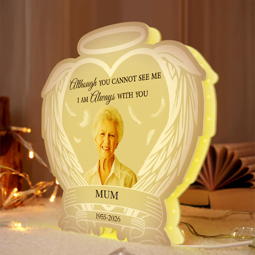 Custom Photo Always Shine In My Heart - Personalised Custom Shaped Light Box - Image 5