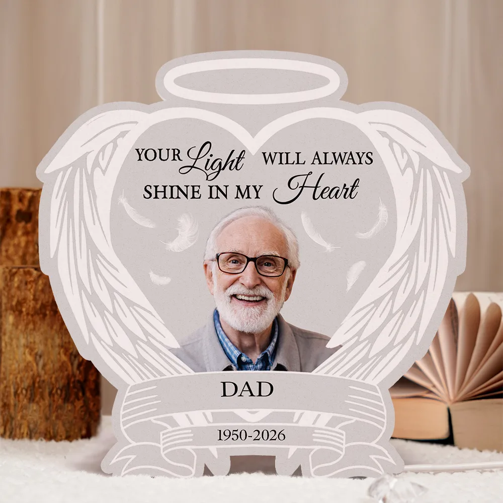 Custom Photo Always Shine In My Heart - Personalised Custom Shaped Light Box - Image 6