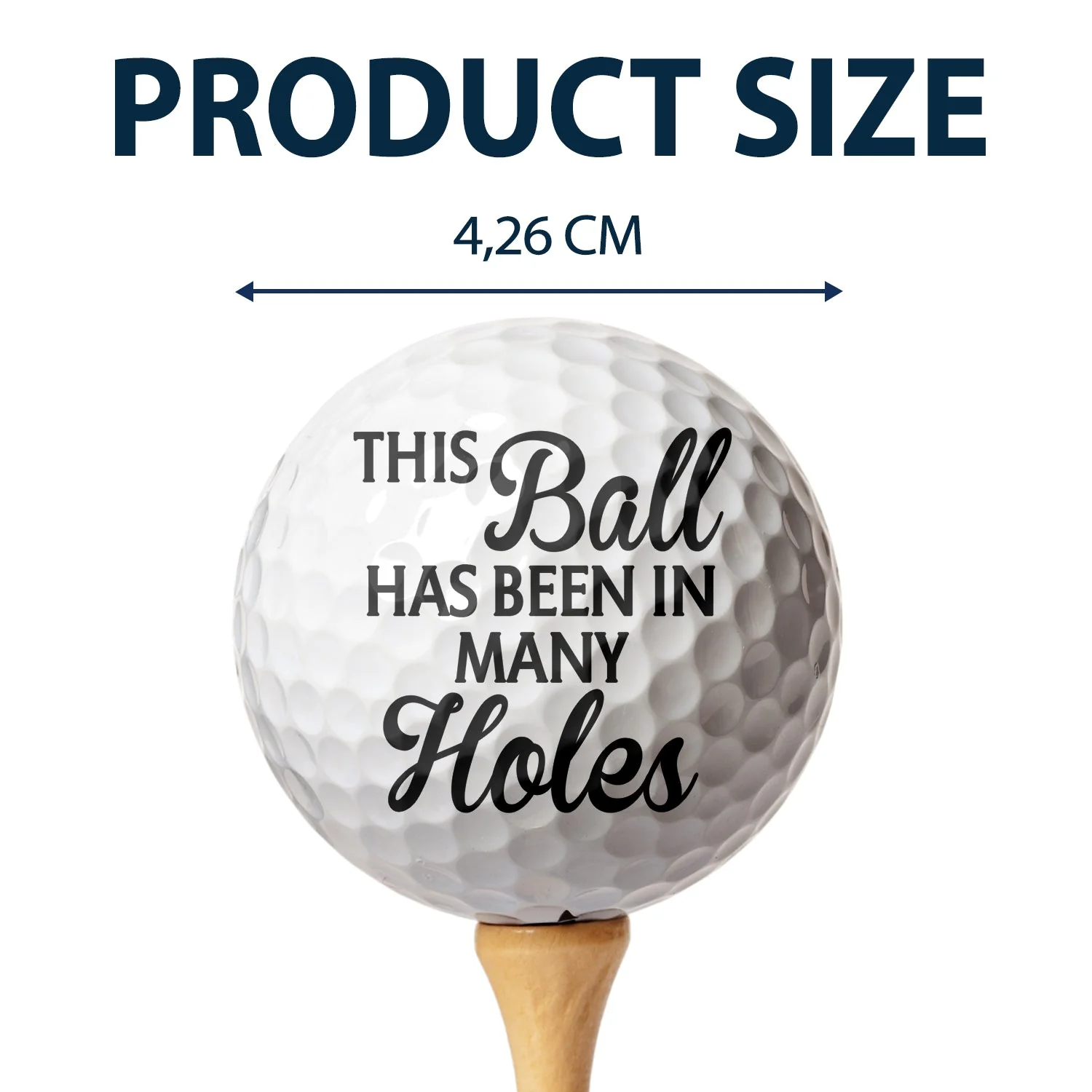 Custom Photo Always Wash Your Balls - Gift For Dad, Father, Grandpa, Golfer, Golf Lover - Personalized Golf Ball - Image 5