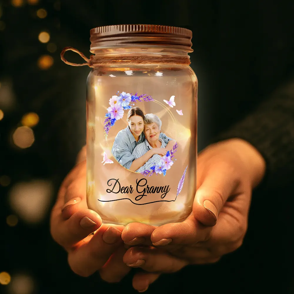 Custom Photo An Important Piece of My Life - Personalized Mason Jar Light - Image 4
