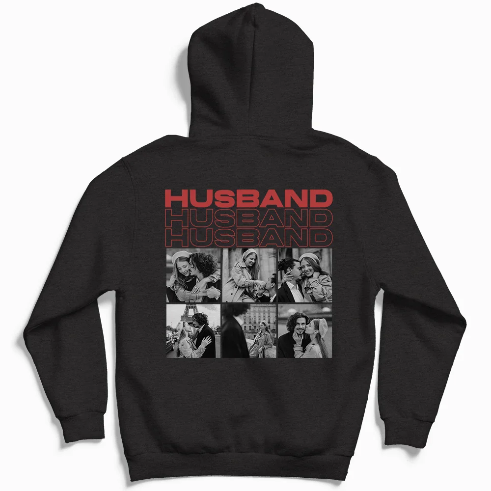 Custom Photo B&W Couple Only You - Personalized T Shirt - Image 5