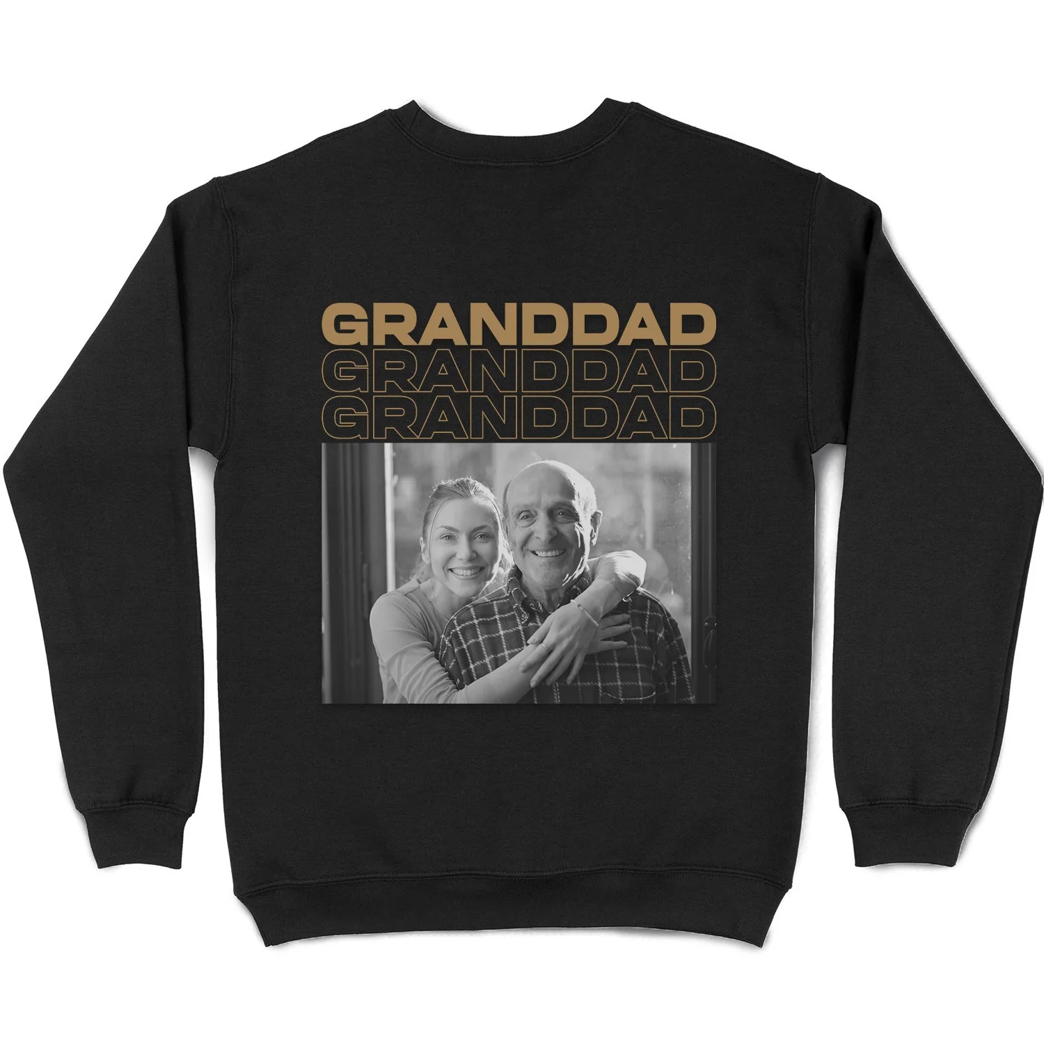 Custom Photo B&W - Gift For Father - Personalized T Shirt - Image 5