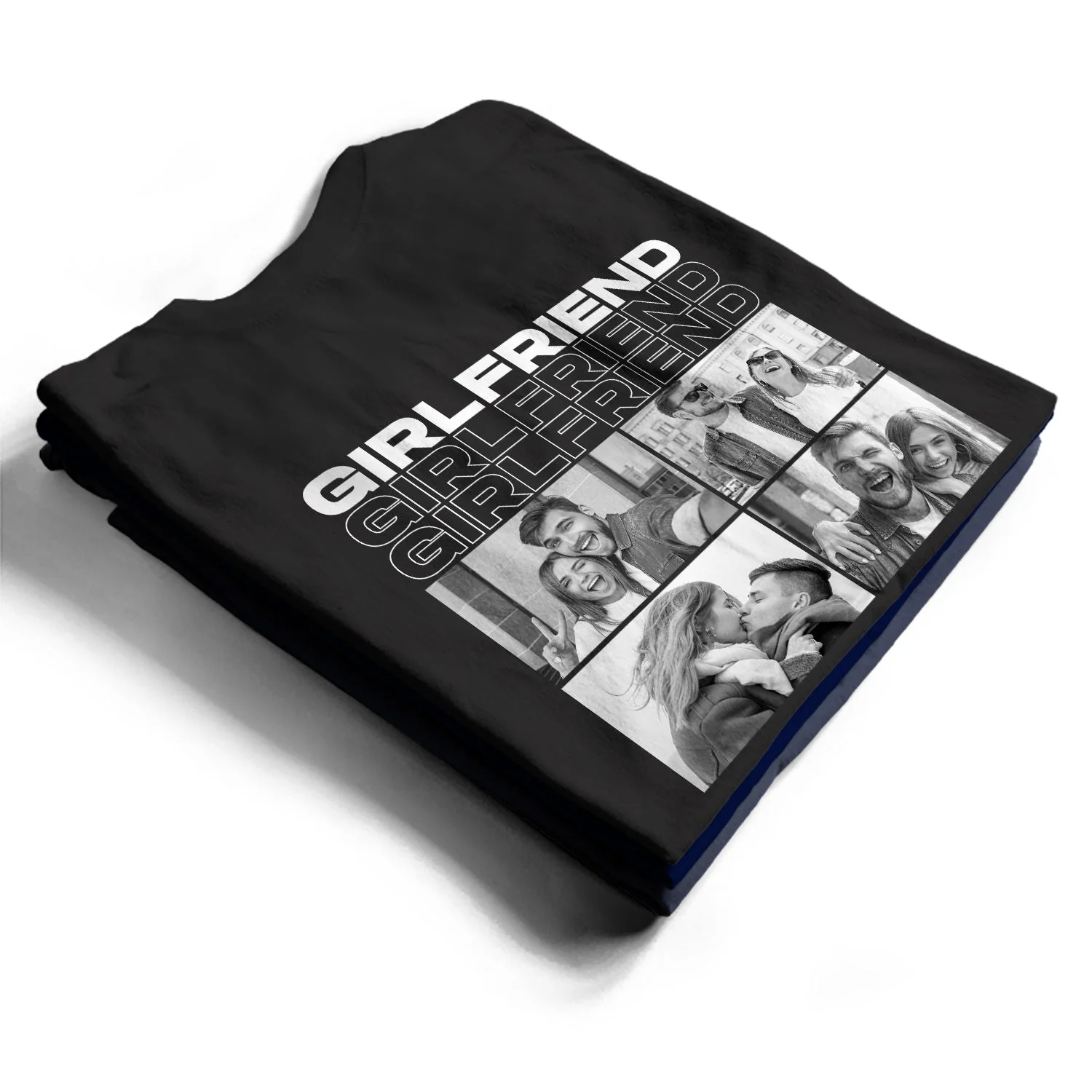 Custom Photo B&W Only You - Gift For Couple - Personalized T Shirt - Image 2
