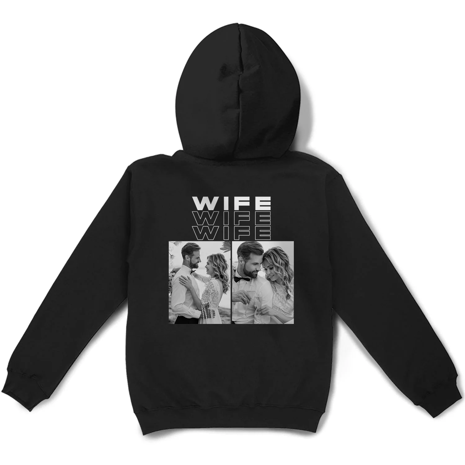 Custom Photo B&W Only You - Gift For Couple - Personalized T Shirt - Image 4