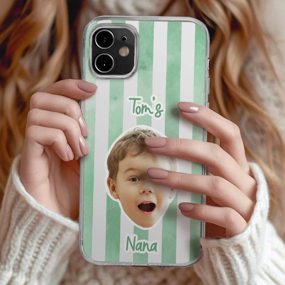 Custom Photo Baby Face This Mom Grandma Belongs To - Personalized Clear Phone Case - Image 3
