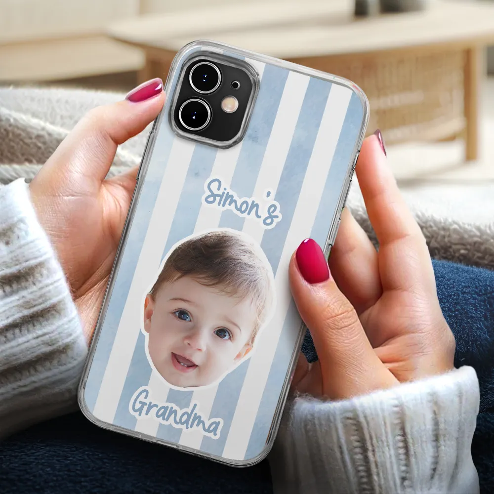 Custom Photo Baby Face This Mom Grandma Belongs To - Personalized Clear Phone Case - Image 4