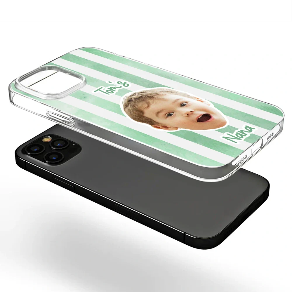 Custom Photo Baby Face This Mom Grandma Belongs To - Personalized Clear Phone Case - Image 6
