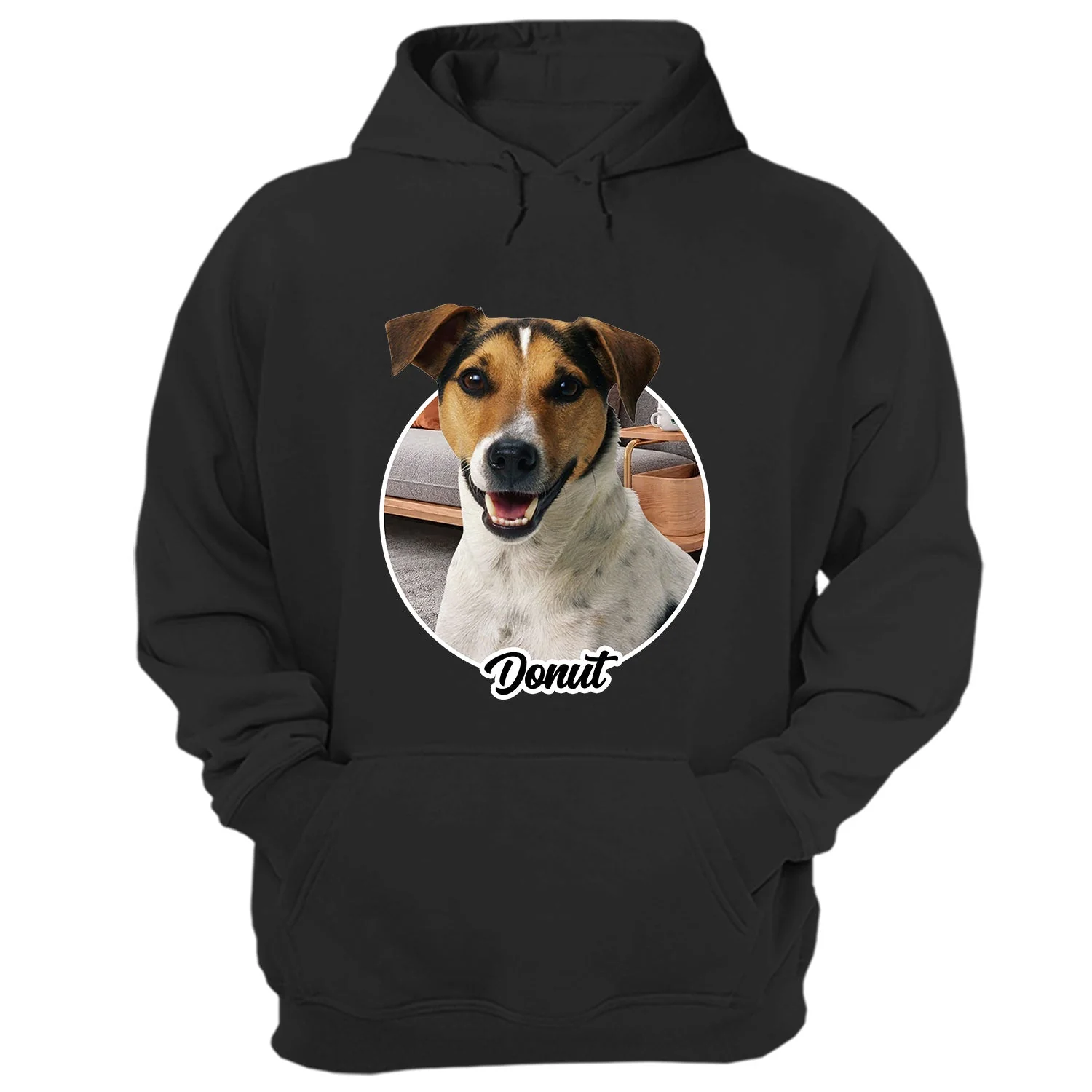 Custom Photo Background Pet Face - Gift For Pet Lovers - Personalized T Shirt - Image 3