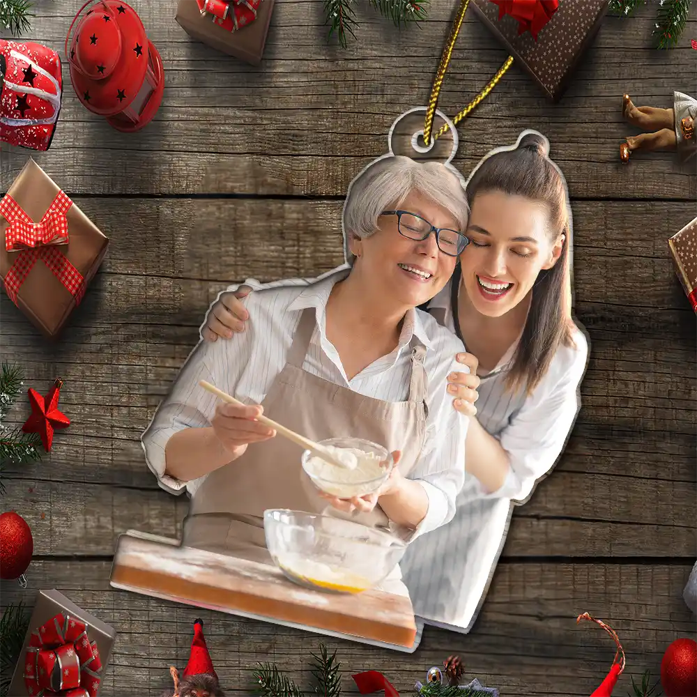 Custom Photo Baking Lovers - Personalized Acrylic Photo Ornament - Image 7