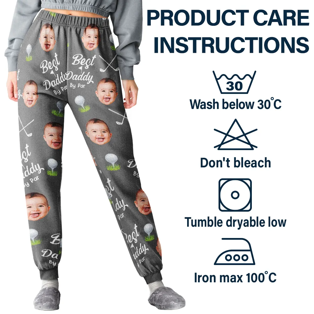 Custom Photo Best By Par For Him - Personalized Sweatpants - Image 6