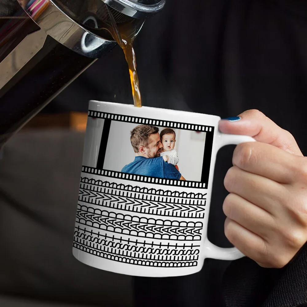 Custom Photo Best Dad Ever Hidden Message - Personalized Mug - Image 5