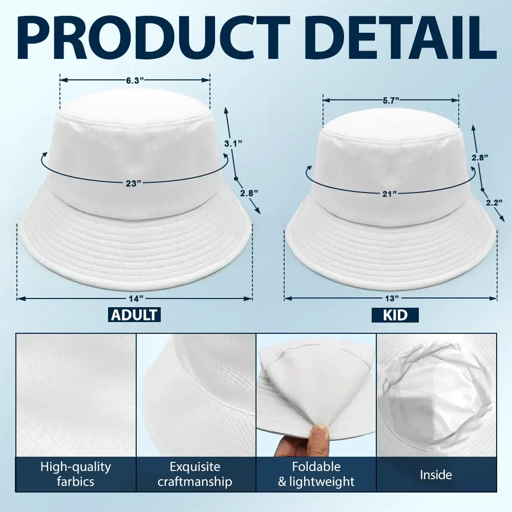 Custom Photo Best Dad Ever - Personalized Bucket Hat - Image 6