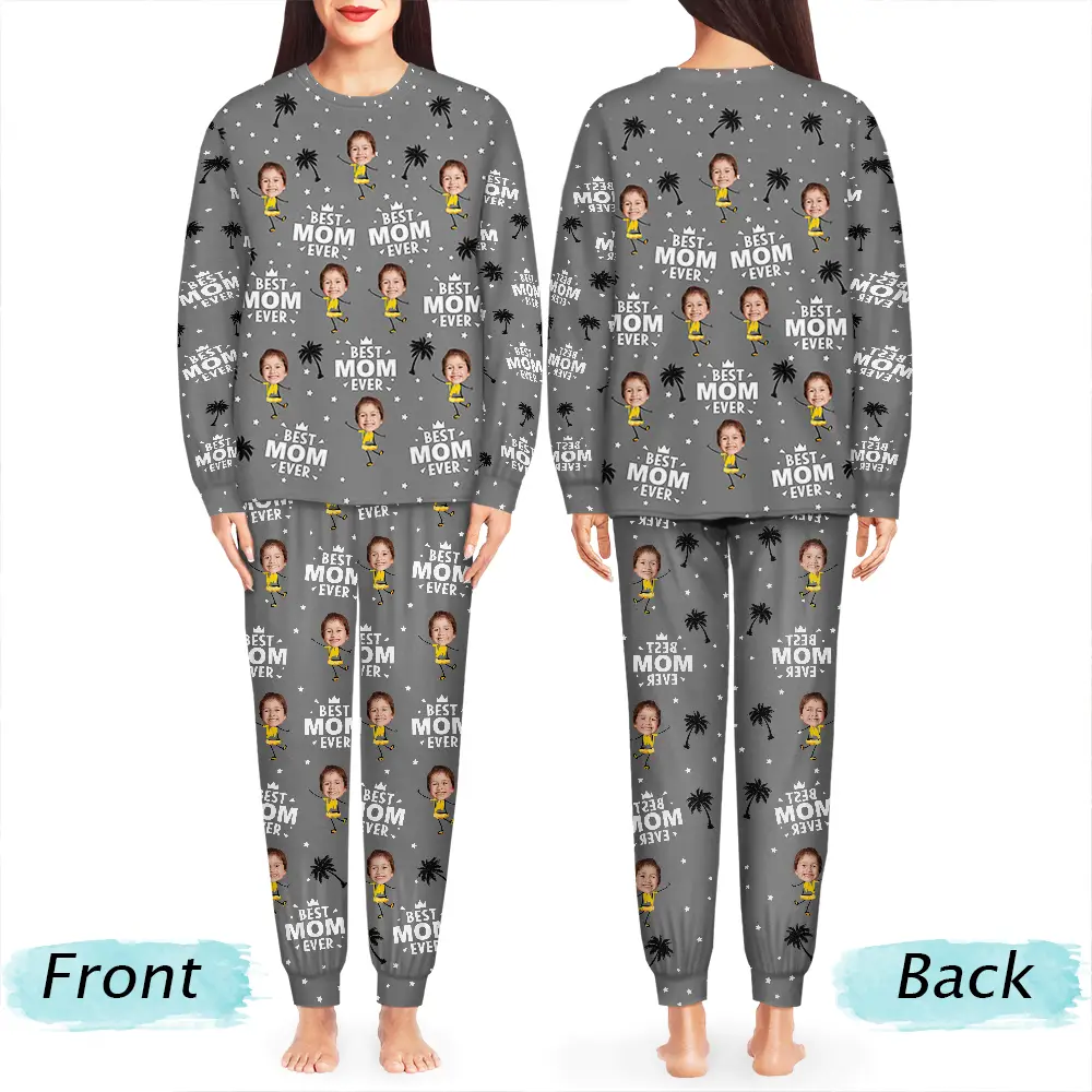 Custom Photo Best Dad Grandpa Ever - Personalized Unisex Pajamas Set - Image 5