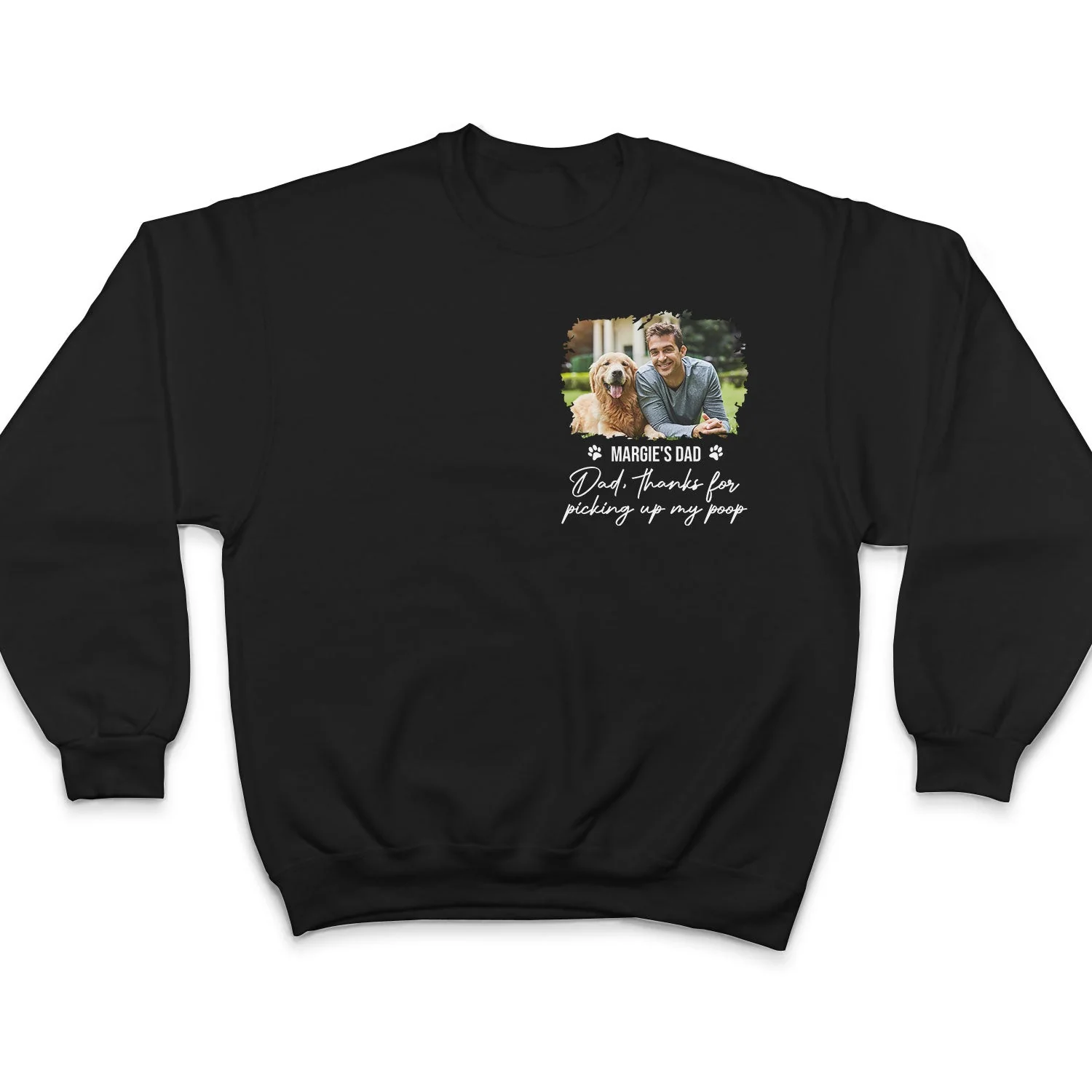 Custom Photo Best Dog Dad Ever - Gift For Dog Lovers - Personalized Custom T Shirt - Image 5