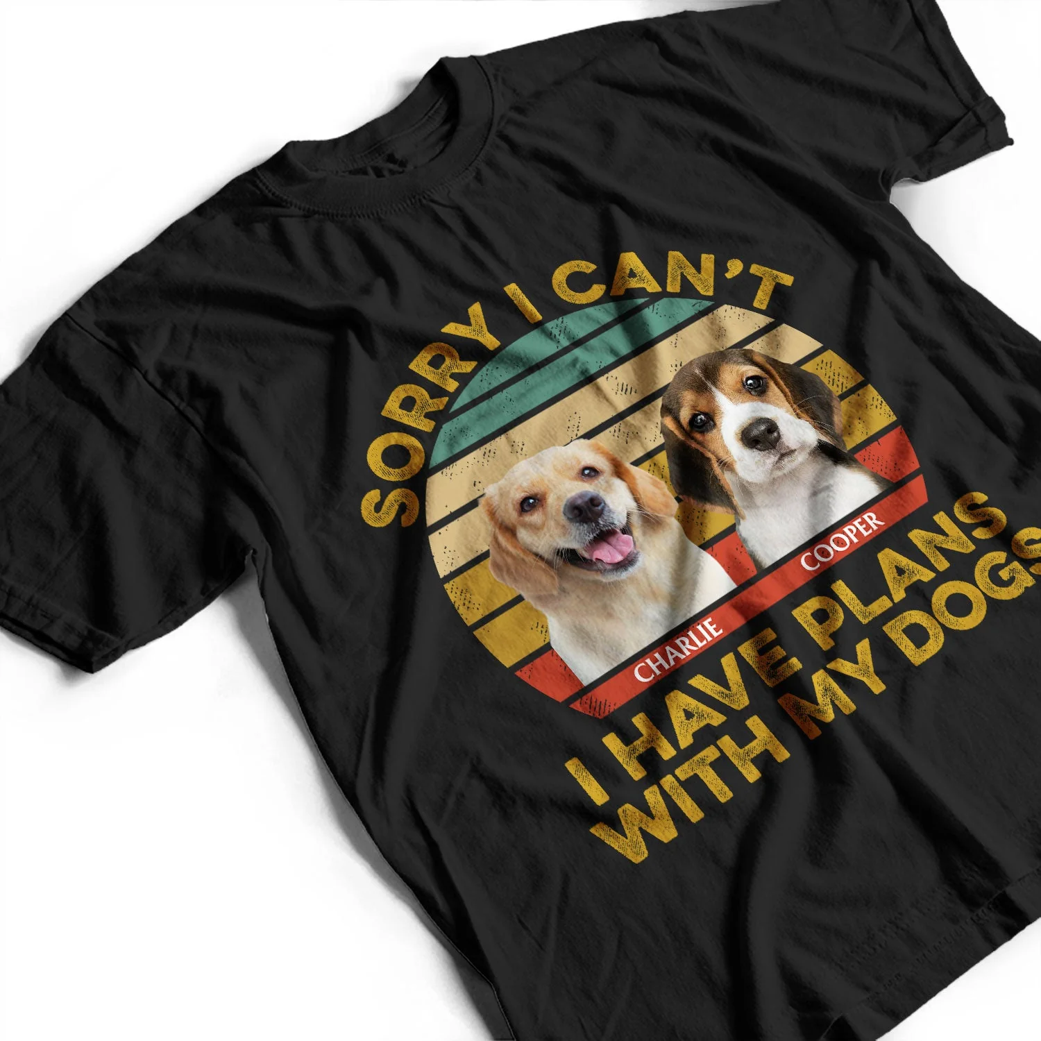 Custom Photo Best Dog Dad Mom Ever - Gift For Dog Lovers - Personalized Custom T Shirt - Image 3