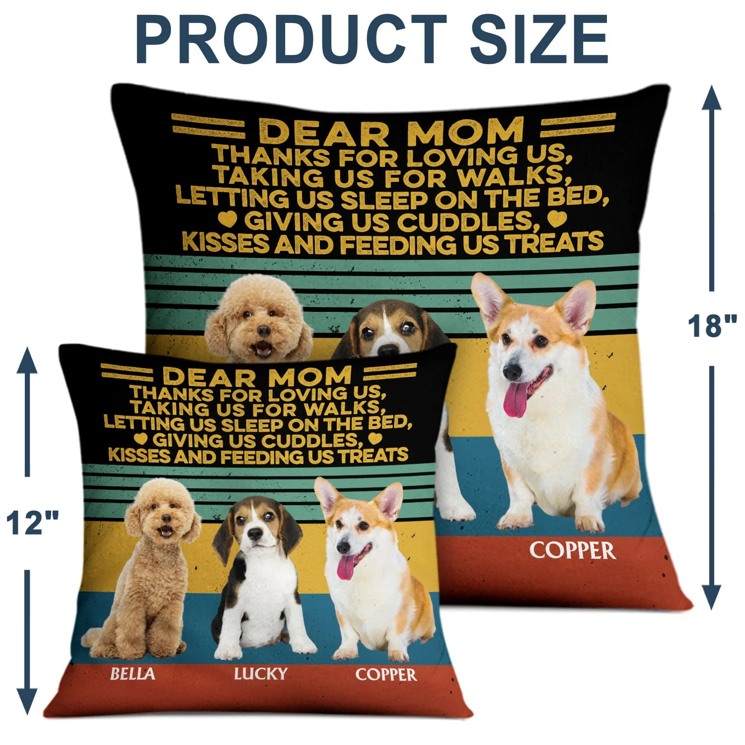 Custom Photo Best Dog Dad Mom Ever Just Ask - Gift For Dog Lovers - Personalized Custom Pillow - Image 4