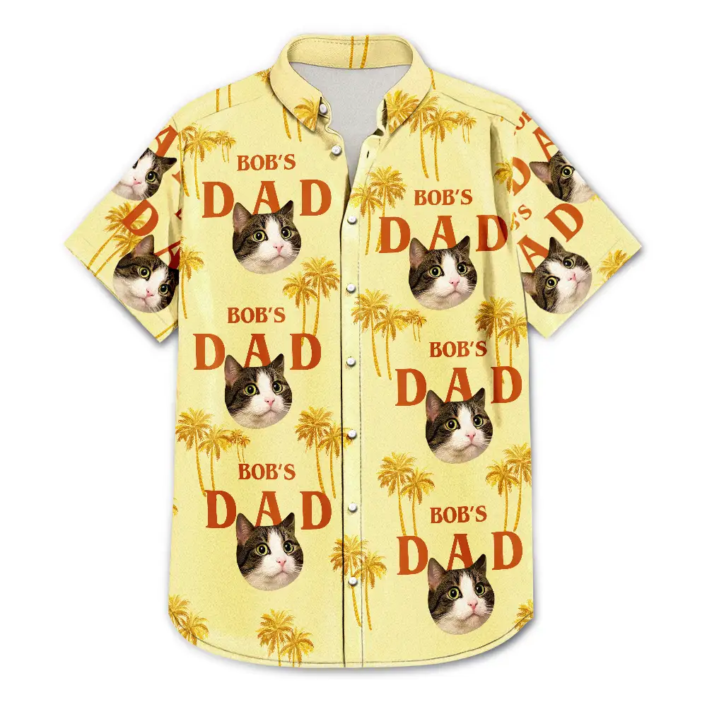 Custom Photo Best Dog Dad - Personalized Hawaiian Shirt - Image 5