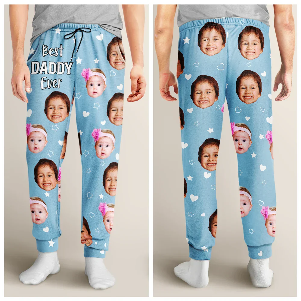 Custom Photo Best Mom Grandma Ever - Personalized Pajama Pants - Image 5