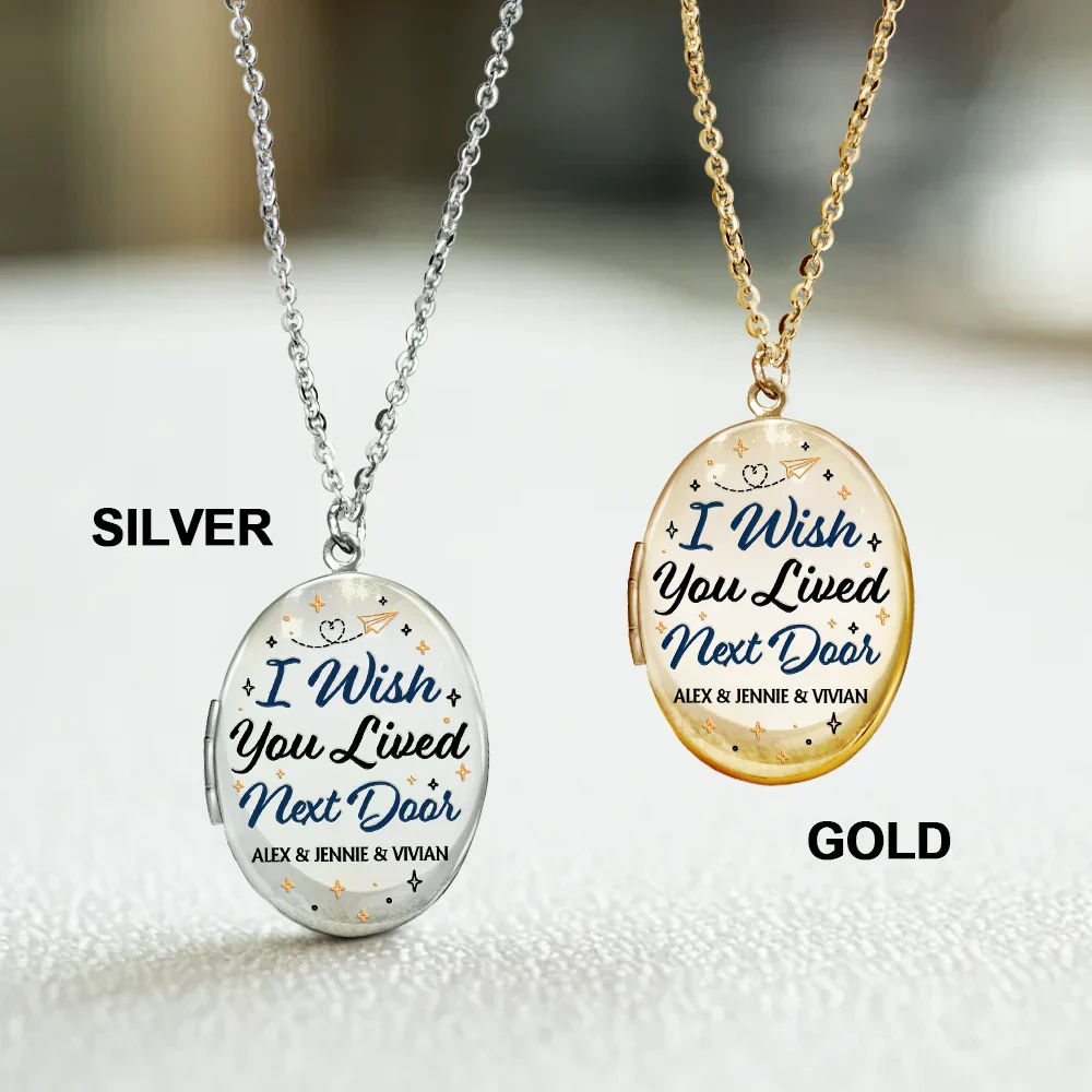 Custom Photo Besties Always Close At Heart - Personalized Locket Necklace - Image 4