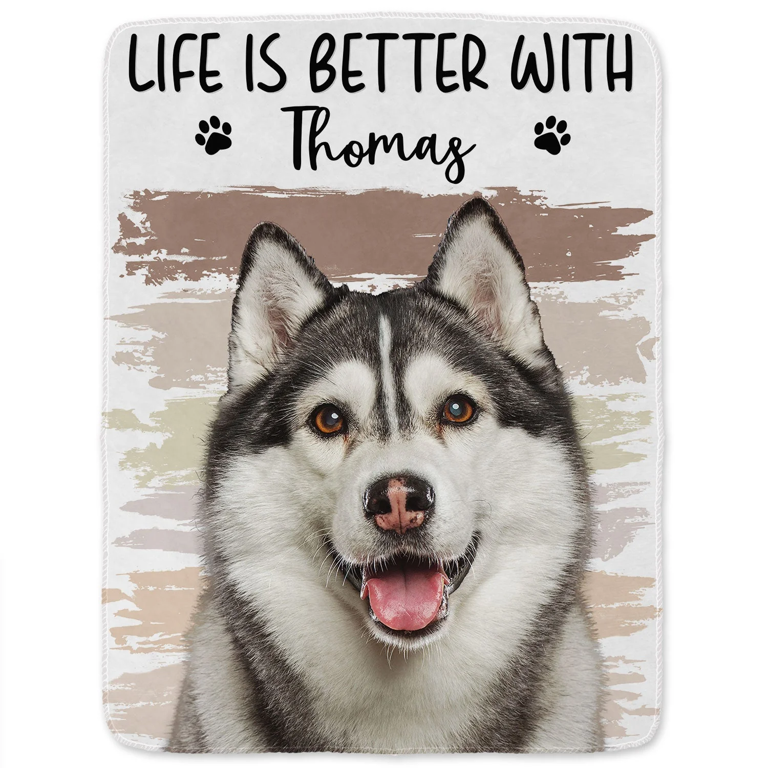 Custom Photo Better Life With Dog Cat - Gift For Pet Lovers - Personalized Fleece Blanket - Image 2