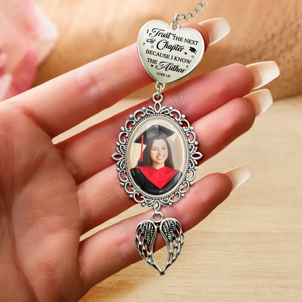 Custom Photo Bible I Chose My Path But God Ordered My Steps - Personalized Graduation Tassel Charm - Image 4