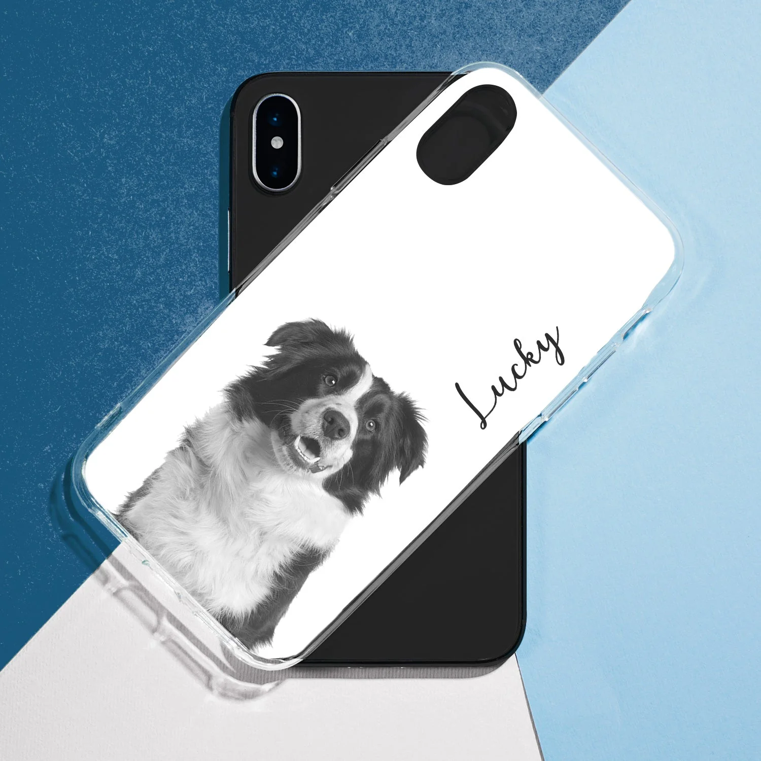 Custom Photo Black And White Pet Face - Gift For Pet Lovers - Personalized Clear Phone Case - Image 6