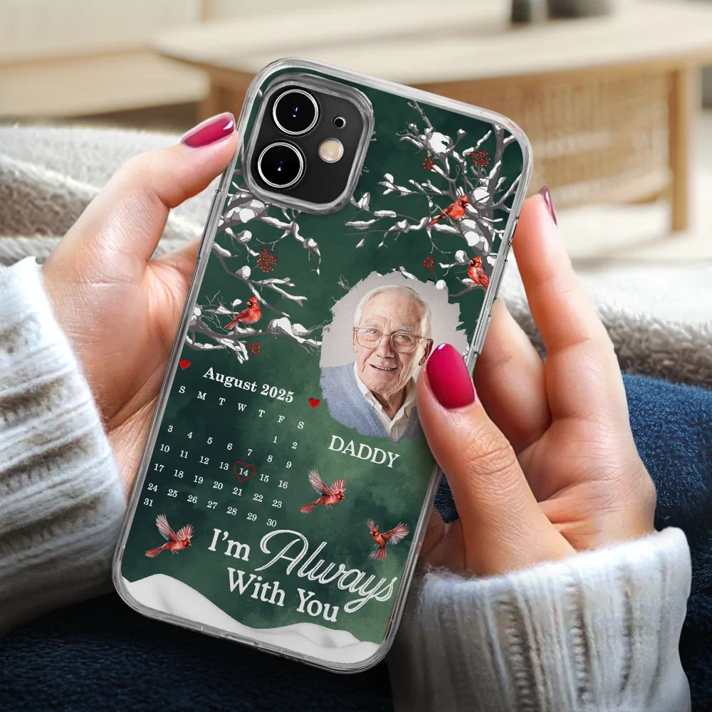 Custom Photo Calendar Memorial My Heart Changed Forever - Personalized Clear Phone Case - Image 3
