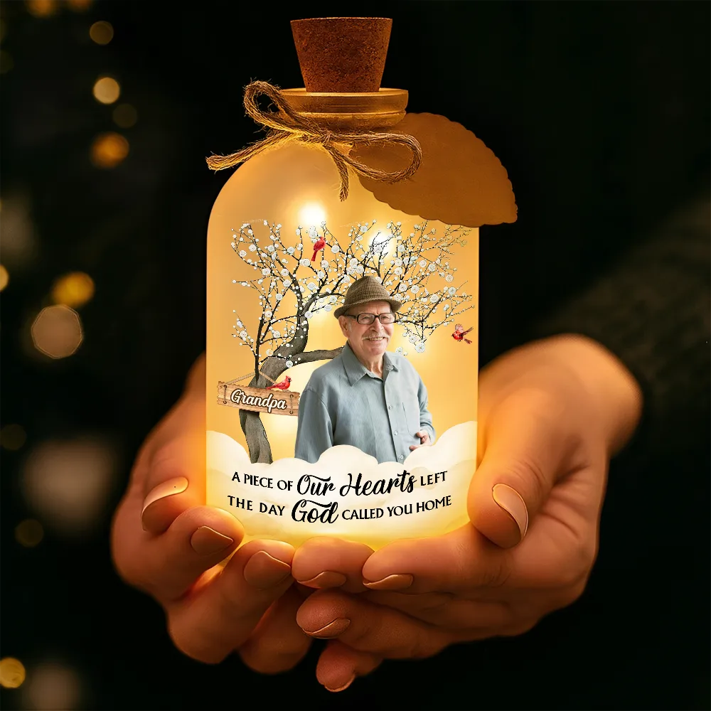 Custom Photo Calendar Memorial The Moment Your Heart Stopped - Personalized Short Bottle Light - Image 5