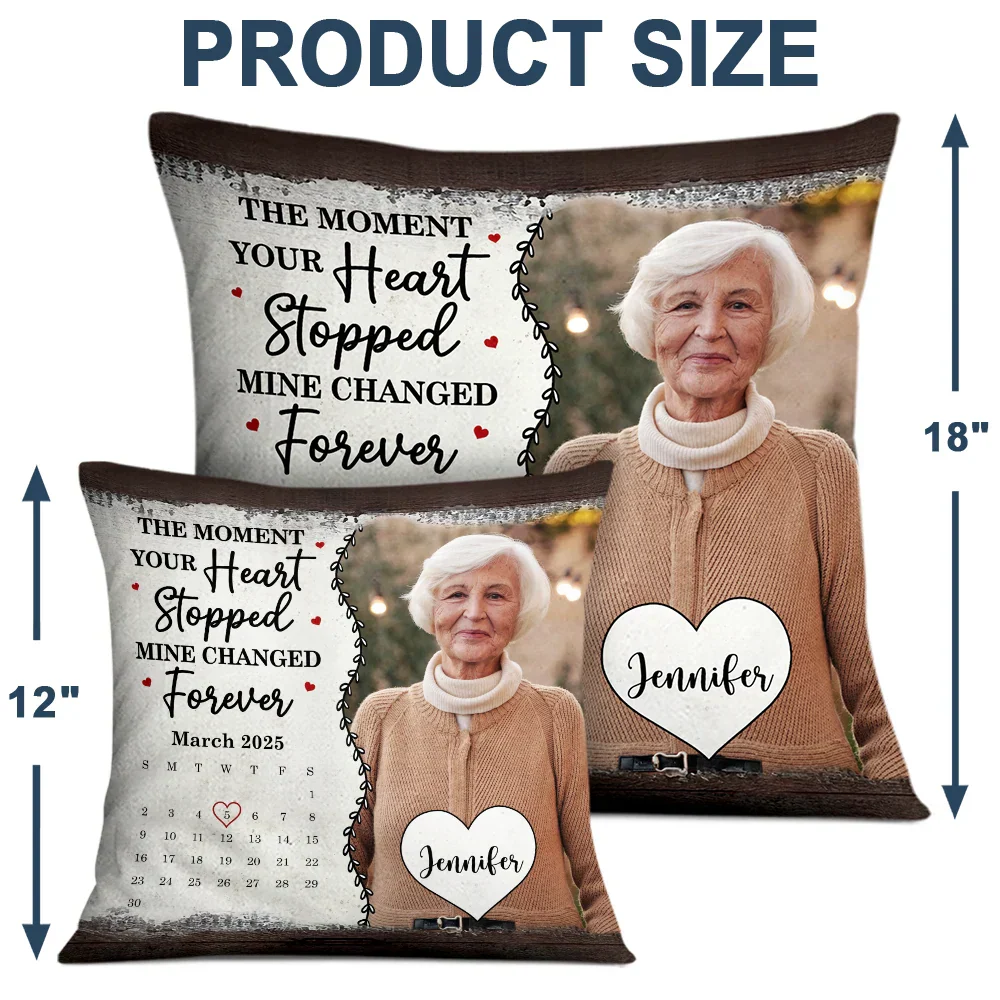 Custom Photo Calendar Not A Day Goes By That You Are Not Missed - Personalized Pillow - Image 4