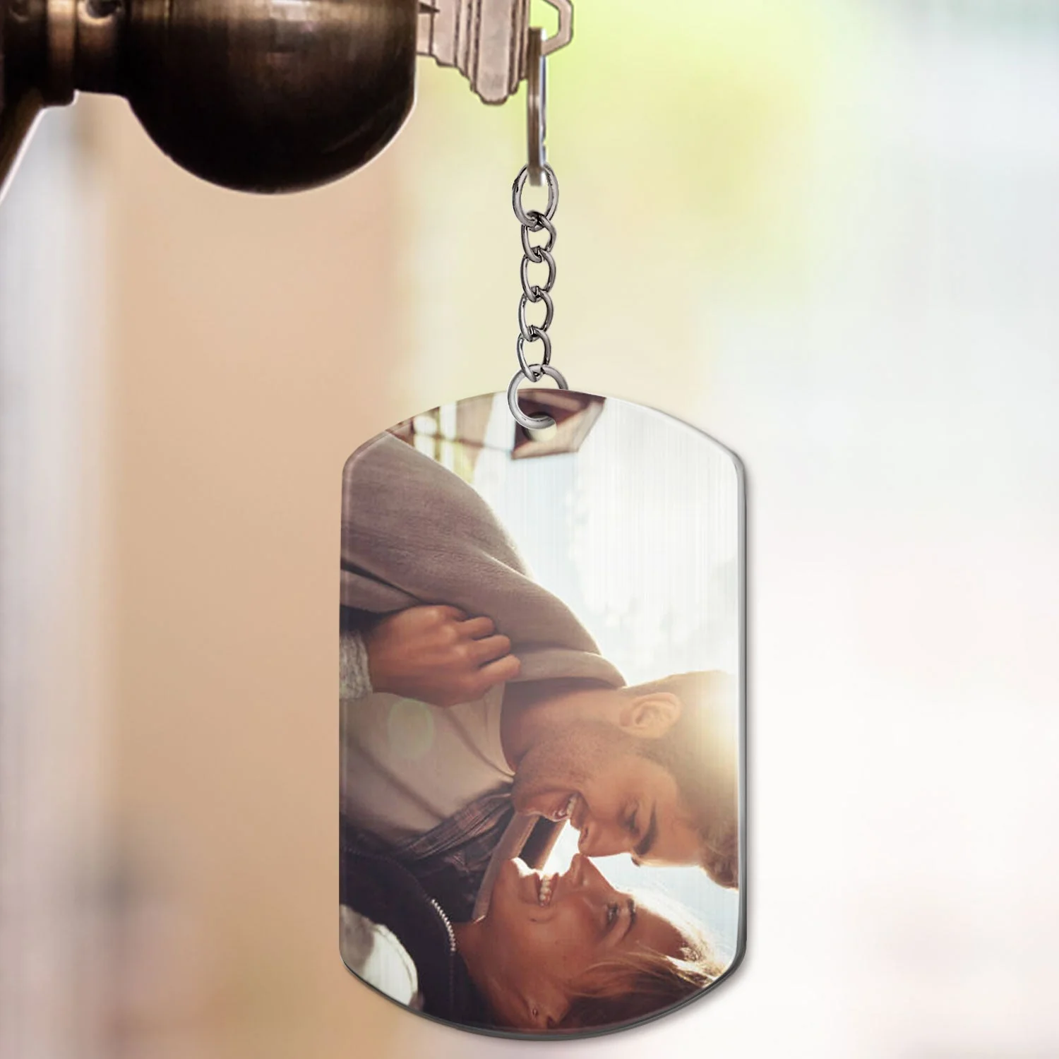 Custom Photo Calendar The Day My Life Changed - Gift For Couples - Personalized Aluminum Keychain - Image 3