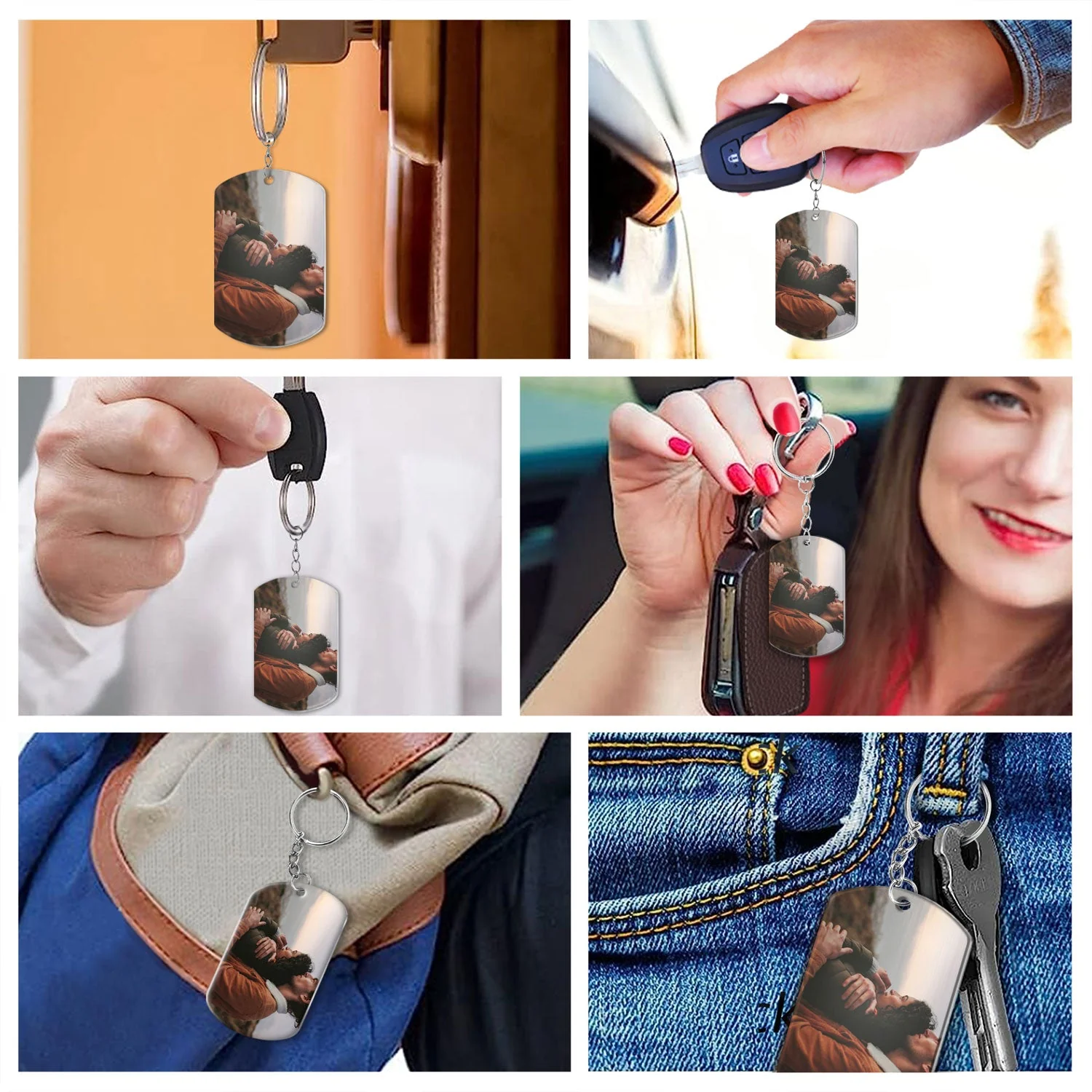 Custom Photo Calendar The Day My Life Changed - Gift For Couples - Personalized Aluminum Keychain - Image 6