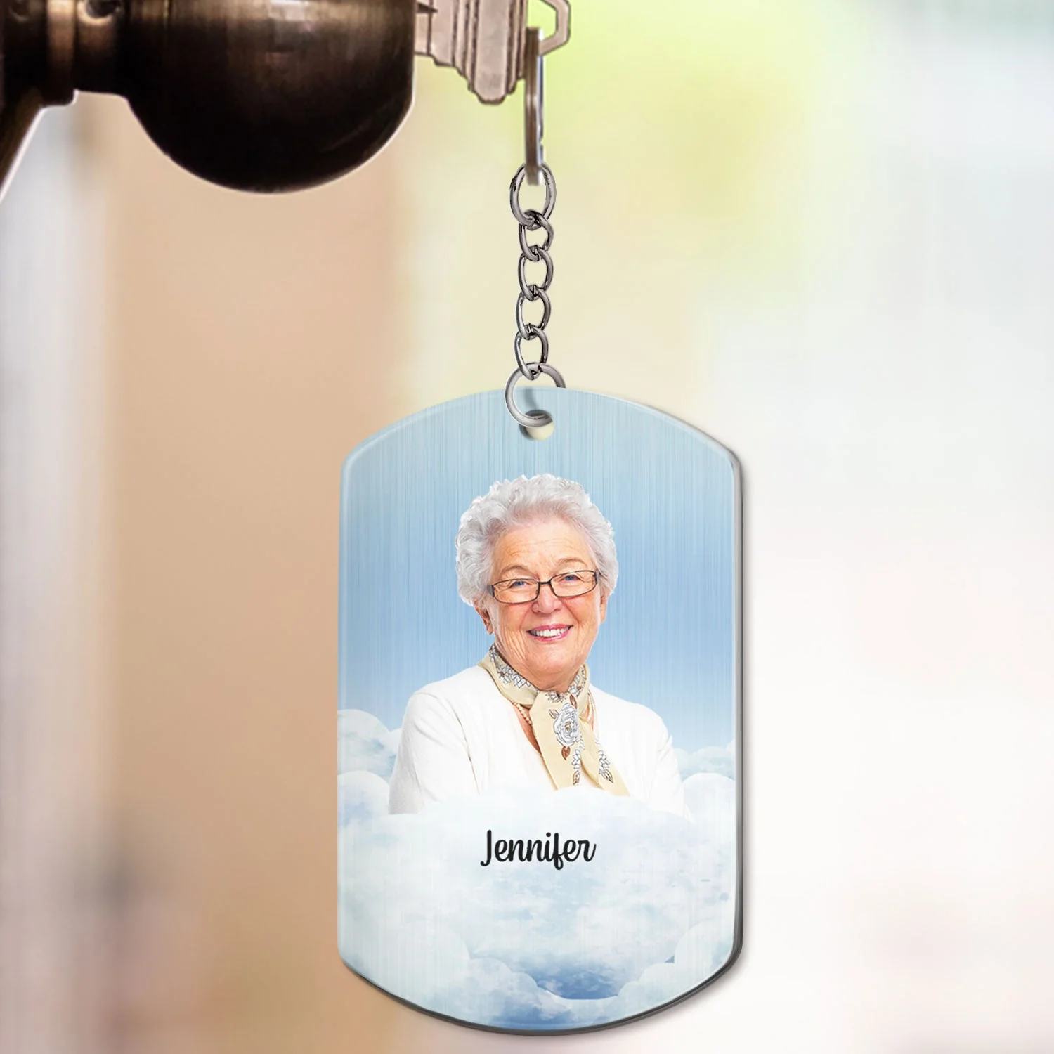 Custom Photo Calendar The Moment Your Heart Stop - Memorial Gift For Family, Pet Lovers - Personalized Aluminum Keychain - Image 4