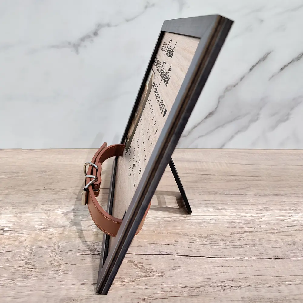 Custom Photo Calendar The Moment Your Heart Stop Memorial - Personalized Pet Loss Sign, Collar Frame - Image 4